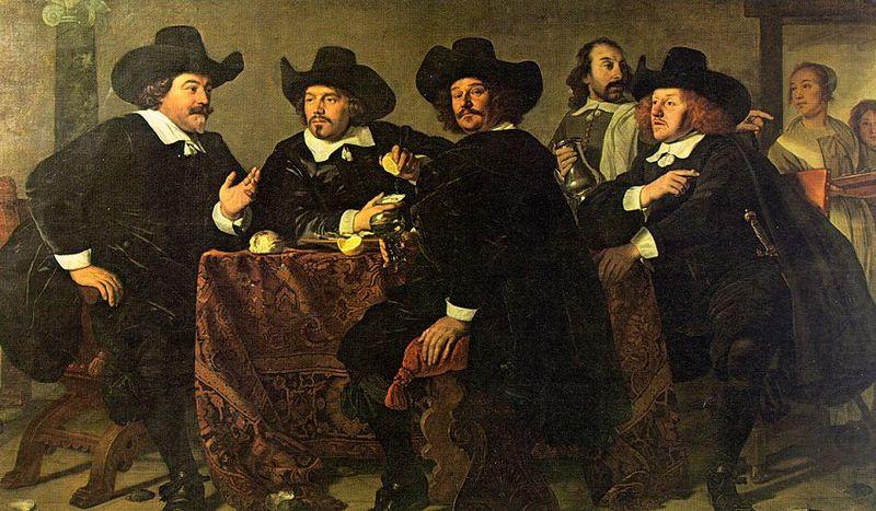Bartholomeus van der Helst Four aldermen of the Kloveniersdoelen in Amsterdam china oil painting image